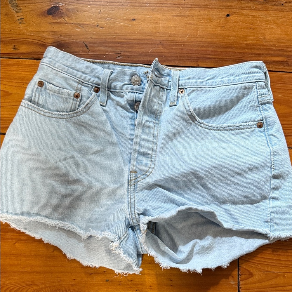 Levi's Light Blue Jean Shorts for Women
